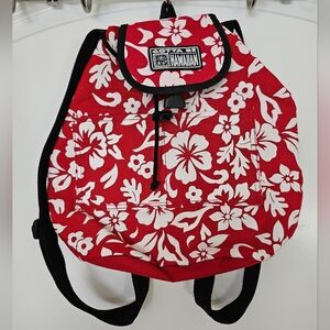 Gotta Be Hawaiian RED HIBISCUS Drawstring Backpack